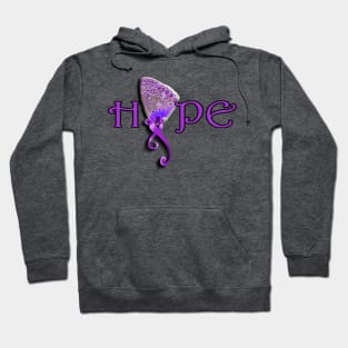 Purple Ribbon Cure Lupus Awareness Butterfly Hope Gifts Hoodie